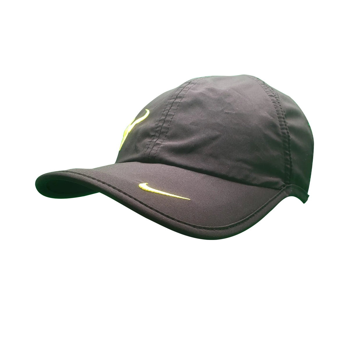 Nike Youth Rafa hat in Black w/Volt [804303-010] from the Spring 2015 tennis collection
